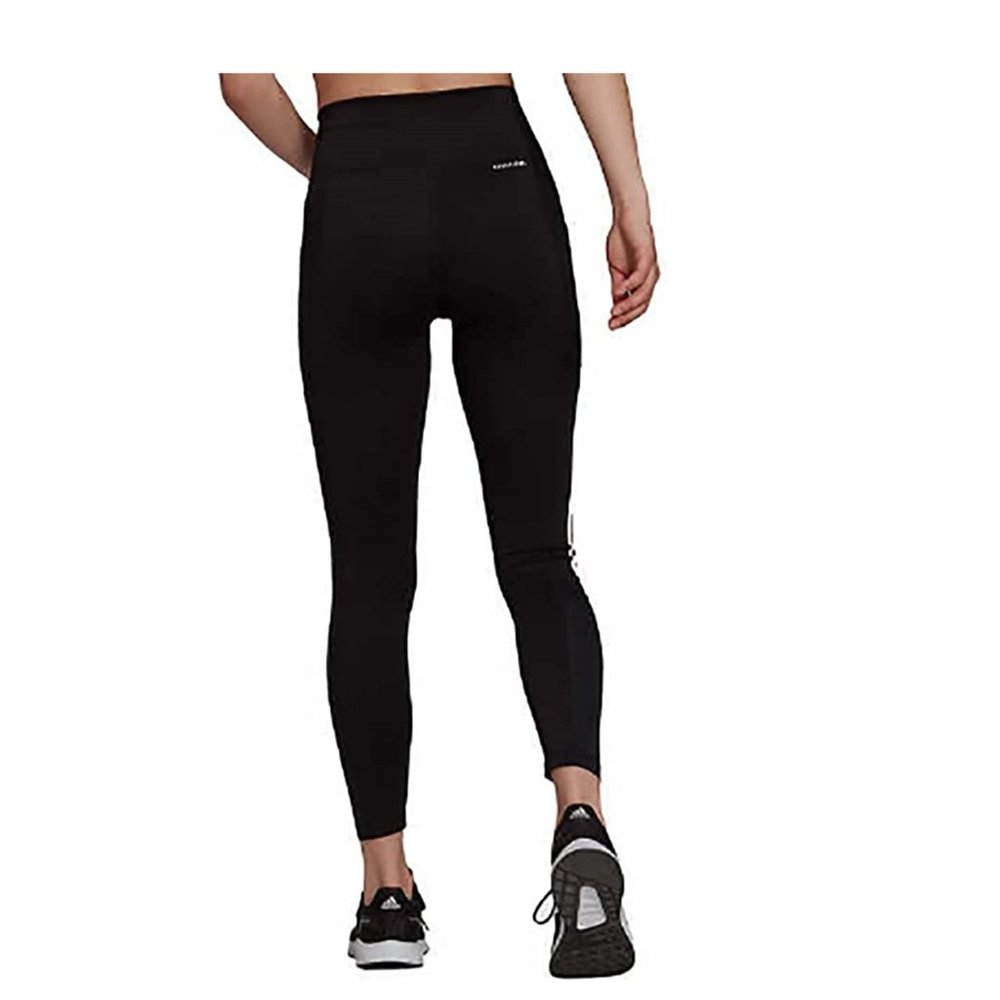 NWT adidas Womens Lightweight High Rise 3-Stripe Leggings Size L $60 1B157 - Picture 2 of 4